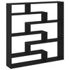 vidaXL &Eacute;tag&egrave;re cube murale 7 compartiments noir bois d'ing&eacute;nierie