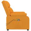 vidaXL Fauteuil &eacute;lectrique de massage Jaune Tissu