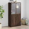 vidaXL Buffet haut avec portes ch&ecirc;ne marron bois d'ing&eacute;nierie