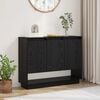 vidaXL Buffet Chêne noir 97 x 29 x 75 cm Bois d'ingénierie