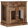 vidaXL Meuble de cage pour chien Bois ancien 80 x 47,5 x 80 cm