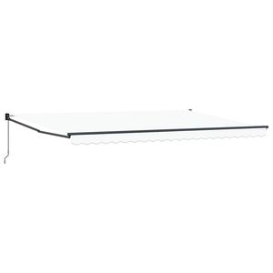 vidaXL Auvent Blanc 500 &times; 300 cm Polyester et m&eacute;tal