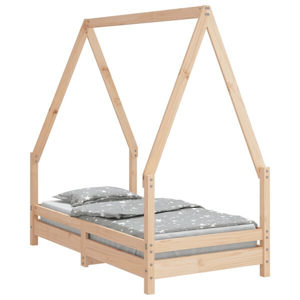 vidaXL Cadre de lit pour enfant 70x140 cm bois de pin massif