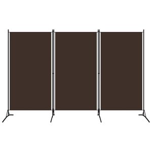 vidaXL Cloison de s&eacute;paration 3 panneaux Marron 260x180 cm
