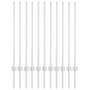 vidaXL Poteau de cl&ocirc;ture ench&acirc;ss&eacute; 11 pc Argent&eacute; 140 cm