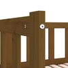 vidaXL Lit coulissant sans matelas marron miel 2x(90x190) cm