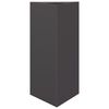 vidaXL Jardinières 2 pcs noir triangulaire 40x34,5x70 cm acier