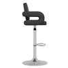 vidaXL Tabourets de bar lot de 2 noir similicuir