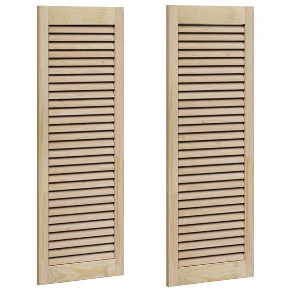 vidaXL Porte de Cabinet avec porte 2 pcs Naturel 110 x 2,1 x 39,5 cm