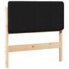 vidaXL T&ecirc;te de lit capitonn&eacute;e Marron et Noir 80 cm Pin massif