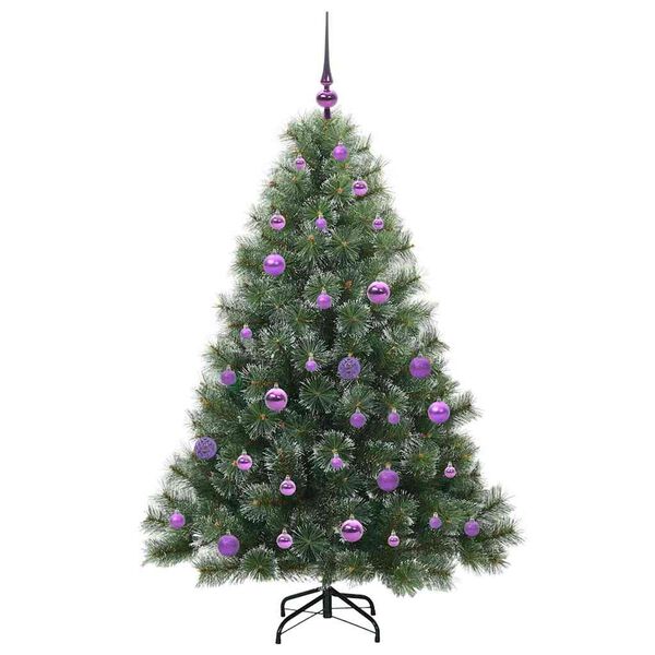 vidaXL Sapin de No&euml;l artificiel avec 150 LED Vert 150 cm PE et PVC