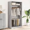 vidaXL Garde-robe sonoma gris 100x50x200 cm bois d'ing&eacute;nierie