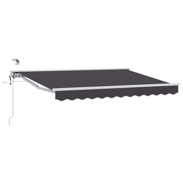 vidaXL Auvent r&eacute;tractable &eacute;lectrique Anthracite 2,5 x 2 m