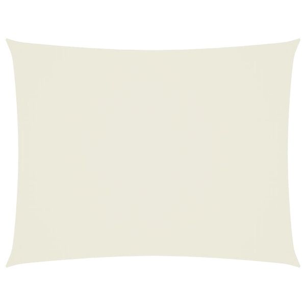 vidaXL Voile de parasol tissu oxford rectangulaire 3x4,5 m crème