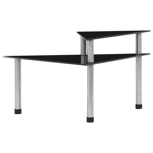 vidaXL &Eacute;tag&egrave;re de cuisine Noir 49,5x35x26 cm Verre tremp&eacute;