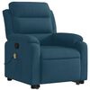 vidaXL Fauteuil de massage inclinable Bleu Velours