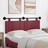 vidaXL T&ecirc;te de lit suspendue Uni Bordeaux 130 x 55 x 5 cm tissu