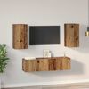 vidaXL Ensemble meuble TV 4 pcs Bois Ancien Bois d'ing&eacute;nierie