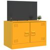 vidaXL Meuble TV jaune moutarde 67x39x44 cm acier