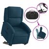 vidaXL Fauteuil inclinable bleu velours