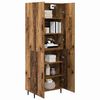 vidaXL Haut Armoire 2 pcs Bois Ancien Bois d'ing&eacute;nierie