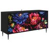 vidaXL Meuble TV KIEL 102 x 33 x 51 cm Ch&ecirc;ne noir Bois d'ing&eacute;nierie