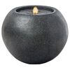 HEISSNER Fontaine de terrasse avec boule &agrave; LED 44x44x36 cm Noir