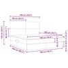vidaXL Lit avec rangement et matelas Gris fonc&eacute; 180 x 200 cm Polyester