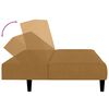 vidaXL Canap&eacute;-lit &agrave; 2 places marron velours