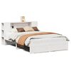 vidaXL Lit biblioth&egrave;que sans matelas blanc 160x200 cm bois pin massif