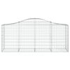 vidaXL Paniers à gabions arqués 10 pcs 200x50x80/100 cm Fer galvanisé