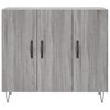 vidaXL Buffet sonoma gris 90x34x80 cm bois d'ingénierie