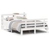 vidaXL Cadre de lit avec t&ecirc;te de lit sans matelas blanc 120x190 cm