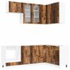 vidaXL Unit&eacute; de cuisine PORTO 8 pc Bois ancien Bois d'ing&eacute;nierie