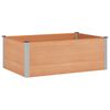 vidaXL Jardini&egrave;re sur&eacute;lev&eacute;e Marron 150 x 100 x 54 cm alu.