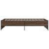 vidaXL Cadre de lit sans matelas ch&ecirc;ne marron 75x190 cm