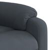 vidaXL Fauteuil inclinable Gris foncé Velours