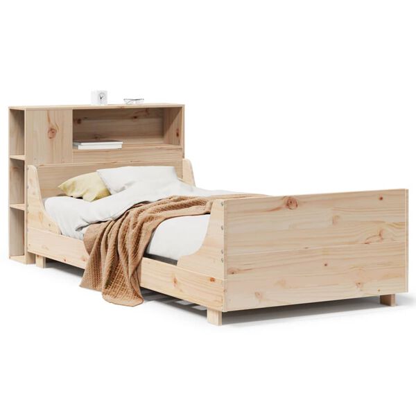 vidaXL Cadre de lit sans matelas 75x190 cm bois de pin massif