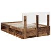 vidaXL Cadre de lit Bois ancien 135 x 190 cm Pin massif