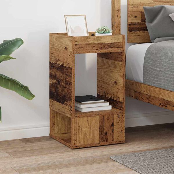 vidaXL Table d'appoint Bois ancien 30 x 30 x 56 cm Bois d'ing&eacute;nierie