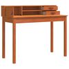 vidaXL Bureau avec tiroir Cire marron 110 x 50 x 93 cm Pin massif