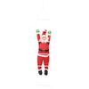 vidaXL P&egrave;re No&euml;l suspendu sur &eacute;chelle Rouge 30 x 15 x 170 cm Polyester