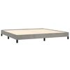 vidaXL Cadre de lit sans matelas gris clair 200x200 cm velours