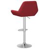 vidaXL Tabourets de bar lot de 2 rouge bordeaux tissu