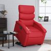 vidaXL Fauteuil inclinable &eacute;lectrique rouge similicuir