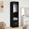 vidaXL Armoire Ch&ecirc;ne noir 50 x 50 x 200 cm Bois d'ing&eacute;nierie
