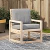 vidaXL Chaise de jardin 57,5x63x76 cm bois de pin massif