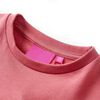Sweat-shirt enfants bloc de couleurs rose et henn&eacute; 128