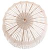 vidaXL Parasol Macramé Crème 190 x 190 x 260 cm