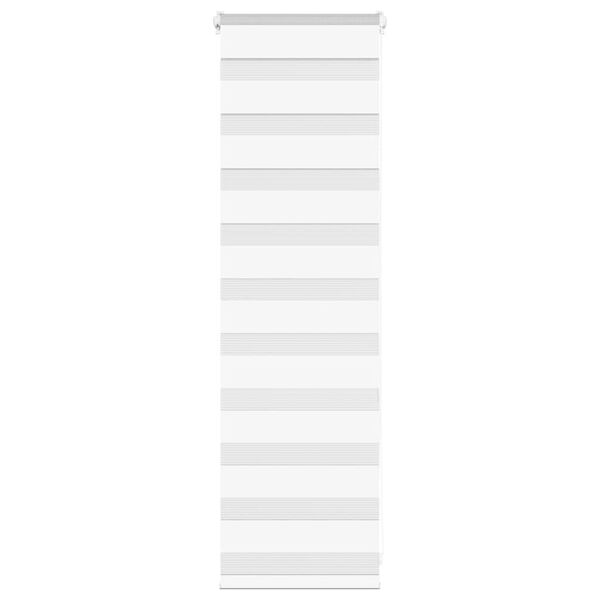 vidaXL Store z&egrave;bre blanc 45x100 cm largeur du tissu 40,9 cm polyester